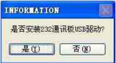安裝232通訊板USB驅動的對話框