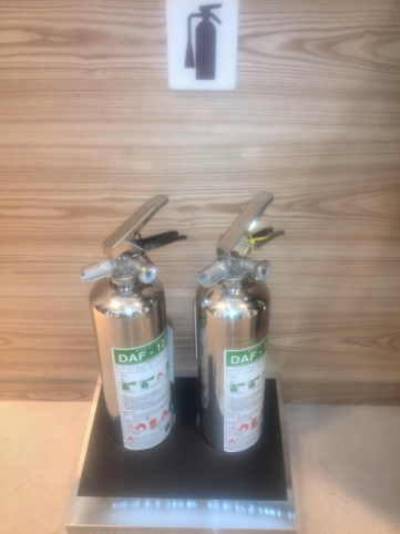 韓國商場內的滅火器放置圖